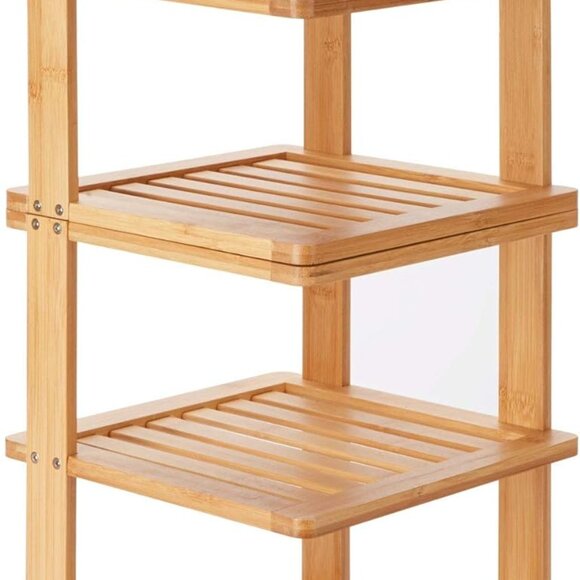 Bamboo Corner Shelf - 3 Tier 10 x 10 inch and 11.5 inches high - Picture 5 of 6